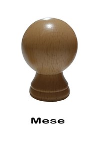 Resim Perdemix Ahşap Rustik Top Başlık 1 Adet Meşe 