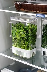 Resim Transformacion Yeşillik Saklama Kabı 2900 ml - Taze Yeşillik İçin Süzgeçli Saklama Kutusu, 7430000721957 