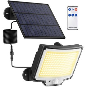 Resim Greentech GT-SL33 228 Boncuk LED Güneş Enerjili Hareket Sensörlü Aydınlatma 