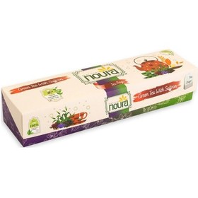 Resim Noura Natural Bardak Poşet Safranlı Yeşil Çay 25'li 