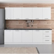 Resim Minar 270 Cm Mutfak Dolabı Beyaz 270-B2 Beyaz 