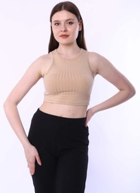 Resim CHEISU Kadın Crop Sand Raporlu Kaşkorse 