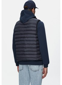 Resim Blume Lacivert Fermuarlı Ve Cepli Polyester Standard Fit Erkek Yelek Lacivert 