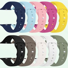 Resim Su Geçirmez Silikon Spor Kayışları iWatch için - 38mm ile 46mm'ye Uyumlu, SE/10/9/8/7/6/5/4/3/2/1 Serisi için Yedek Kayışlar 