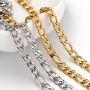 Resim 2 Metre Moda Tasarım Paslanmaz Çelik 3:1 Freze Zincir Takı Malzemeleri DIY Kolye Bileklik Yapımı İçin 