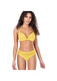 Resim Endeep Kadın Ön Büzgü Detaylı Kahverengi Bikini Altı-kahverengi 