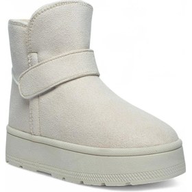 Resim Celira Gls Krem İçi Kürklü Nubuk Kadın Bot & Bootie Krem 