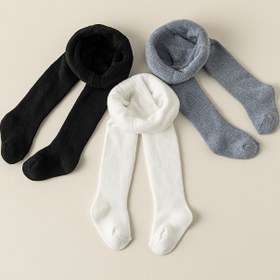 Resim 1/3 Çift Sonbahar/Kış Kalınlaştırılmız İç çocuk Taytlar, ılık Yumuşak Nefes Alabilir Basit Şık ile Kullanım Kolaylığı öncelikli çağdaş şeritleme Soketler 