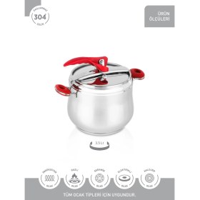 Resim Hascevher Esila 3,5 lt Güveç Düdüklü Tencere (Ø20) 