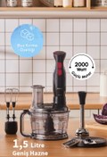 Resim Karaca Pro Çok Amaçlı Mutfak Robotu 6 In 1 Güçlü Motor 2000 W Blender Seti 