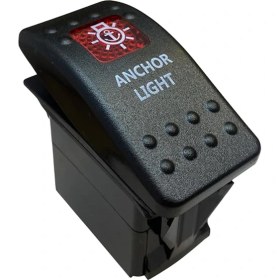 Resim Powermaster Deniz Feneri Işıklı 3p On-Off 12-24V Marın Swıtch (IC-134M-S2) 