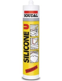 Resim Silikon Şeffaf Soudal 280 Ml(2 Adet) Şeffaf 