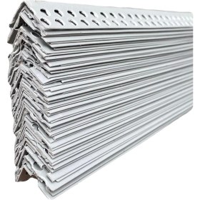 Resim Flextab Pvc Alçı Köşe Profili Sırtsız 2.7 M 100 Adet/paket 
