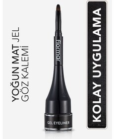 Resim Flormar Gün Boyu Kalıcı Profesyonel Jel Eyeliner 001 Gel Black 