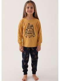 Resim Roly Poly 3170 Climb Your Big Dreams Kız Çocuk Uzun Kol Pijama Takım 001 
