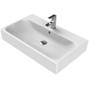 Resim TURKUAZ Cerastyle Pinto Etajer Uyumlu Banyo Lavabo 75*47 Cm 