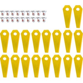 Resim Wezone Bosch Indego Robot Çim Biçme Makinesi İçin 18 Adet Paslanmaz Çelik Bıçak + Vida Seti Diğer 