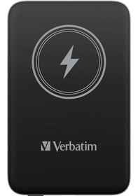 Resim Verbatim MCP-10BK 10000 mAh USB-C 15 WManyetik Wireless Powerbank Siyah 