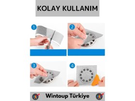 Resim Wintoup Premium Seri Suya Dayanıklı Gider Süzgeci Sineklik Tamir Kiti Bant 0.55 mm 12 cm x 4 Metre 3 Adet 