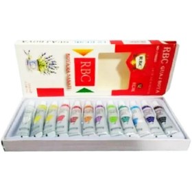 Resim RBC Guaj Boya 12 Renk 6ml Tüp 1 Paket 12 Li Guaj Boya Seti Sanatsal Boya 