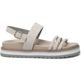 Resim Nine West DENJI 2FX Beyaz Kadın Kalın Taban Sandalet 