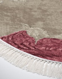 Resim Alanur Home Eko Trend Djt Yıkanabilir Kaymaz Taban Oval 3 Lü Yatak Odası Takımı 660m Suluboya Pudra 