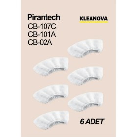 Resim Kleanova Pirantech Uyumlu Buharlı Temizlik Makinesi Yedek Bez Seti 6 Adet Temizlik İçin Özel 