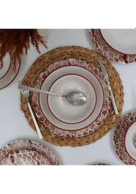 Resim Snake 8 Parça Yemek Takımı Karamel 