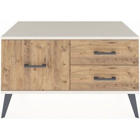 Resim Hyperion Şifonyer 3 Çekmeceli 88x44x48 Antrasit-aytaşı/çam Aytaşı/çam 