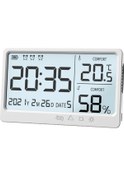 Resim Lcd Elektronik Sıcaklık Nem Ölçer Elektronik Yüksek Beyaz 