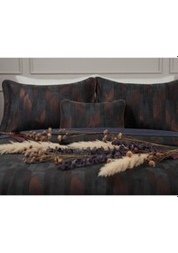 Resim Berru Geometrik 4 Parça Antrasit Pike Takımı 240 X 260 Cm Antrasit 