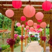 Resim Novahub Yeşil Renkli Yuvarlak Kağıt Fener Çin Asılı Fener Düğün Doğum Günü Noel Partisi Ev Dekor 4" 10cm 4" 10cm 