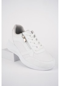 Resim Muggo Asia Garantili Kadın Ortopedik Günlük Bağcıklı Yandan Fermuarlı Rahat Sneaker Spor Ayakkabı 001 