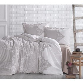 Resim Çift Kişilik Ranforce Yorgan Mikanos 3 Gri Çok Renkli 