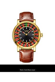 Resim OLEVS RULET LI%GE MODELİ ERKEK KOL SAATİ RULET SAAT 