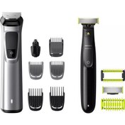 Resim Philips MG9710 9 Başlıklı Kablosuz Islak\u002FKuru Saç-Sakal-Burun-Vücut Çok Amaçlı Tıraş Makinesi 