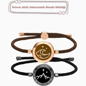 Resim Totwoo Mesafe Bilekliği - Akıllı Dokunmatik Sevgililer Bilekliği 