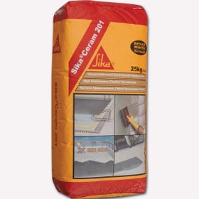 Resim Sikaceram 201 Seramik Yapıştırma Harcı Beyaz 25 kg Torba 
