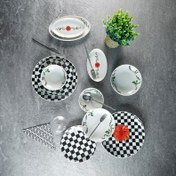 Resim Aryıldız Plaid Rose 27 Parça 6 Kişilik Yemek Takımı 