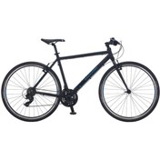 Resim Salcano City Life 21s V 28 Jant (170 Cm Boy Ve Üstü) Şehir Bisikleti-mat Siyah Mavi 