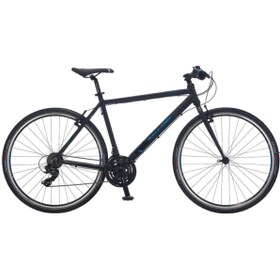 Resim Salcano City Life 21s V 28 Jant (170 Cm Boy Ve Üstü) Şehir Bisikleti-mat Siyah Mavi 