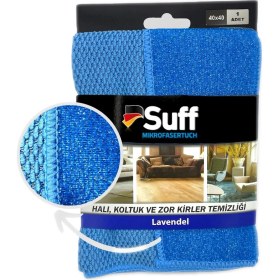 Resim Suff Mavi Lavanta Tırtıklı Zor Kir Bezi (40X40CM) 