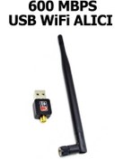Resim Plus Bilişim Wifi Alıcı, Wifi Adaptör, Usb Wifi Alıcı, 600 Usb Wifi Adaptörü Antenli, Kablosuz Wifi Alıcı Uyumlu 