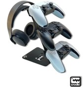 Resim Metal Gaming Çok Fonksiyonlu Ps4 Ps5 Xbox Joystick Kontroller Tutucu Ve Kulaklık Dikey Standı 