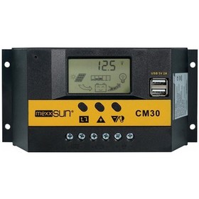 Resim Mexxsun 30 A Amper 12 24 V Volt Şarj Kontrol Cihazı Regülatör 