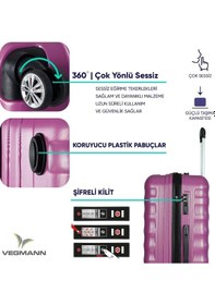 Resim Vegmann Delphin Violet Büyük Boy Valiz 