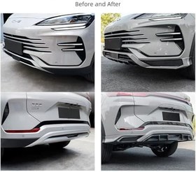 Resim BYD SEAL U BODY KİT Ön Lip Arka Lip Siyah Renk 2Parça (Boyasız) +2 Adet Spoiler 