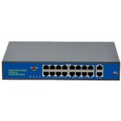 Resim Tektra TKS-1620GBL-A 16 Port Poe + 2 Uplink Switch 