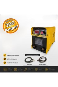 Resim Gönen Döküm 200 Amper Mini İnverter Kaynak Makinesi Dijital Gösterge 