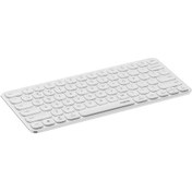 Resim Rapoo E9000g Wiresiz Bluetooth Klavye Bilgisayar Laptop Telefon Klavyesi Açık Beyaz 